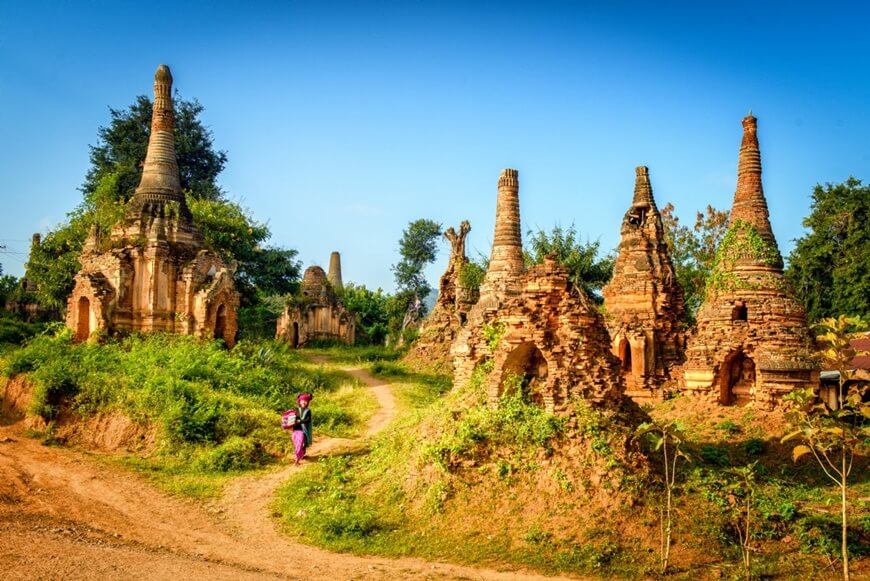 Visiting Indein village