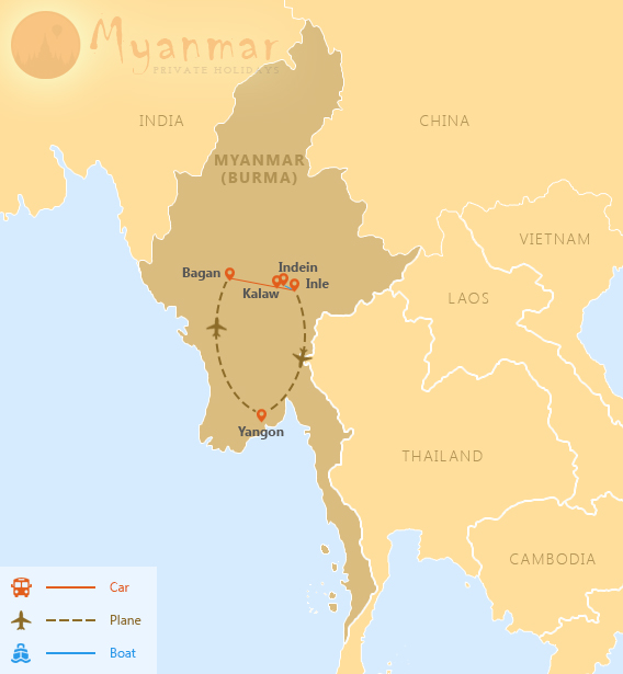 Exceptional Myanmar Honeymoon in 9 days