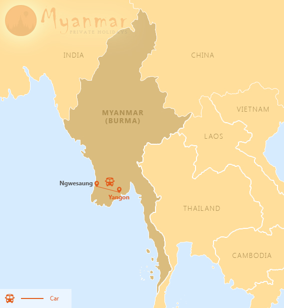 Ngwe Saung Beach Tour in 4 days 3 nights